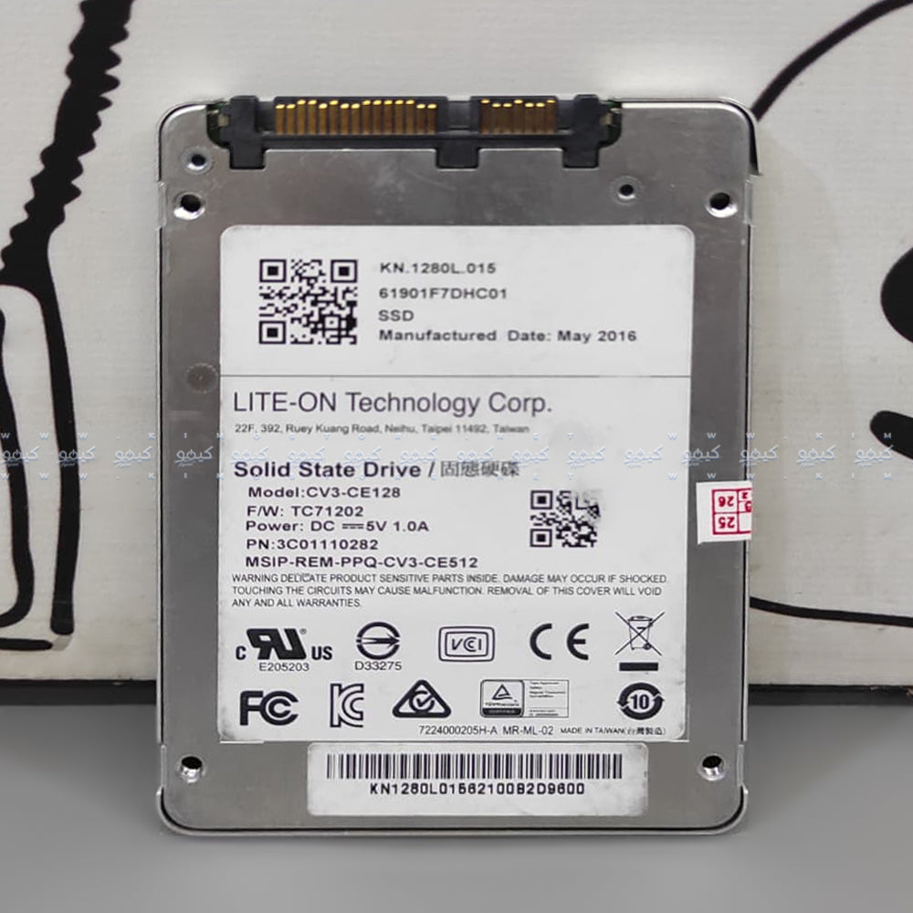 هارد درايف لايت-اون 128 جيجابايت ساتا M.2 SSD (استعمال خارج)