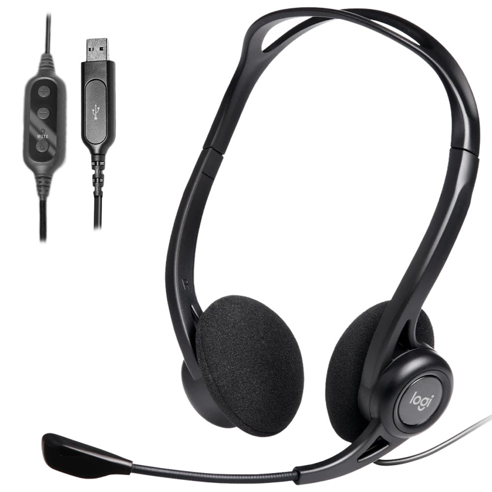 Logitech 960 Headset With Noise-Cancelling Mic