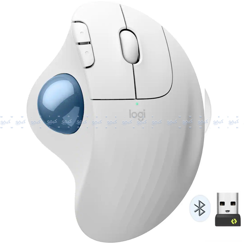 Logitech ERGO M575 Dual Mode Bluetooth Wireless Mouse 2000Dpi - Off White
