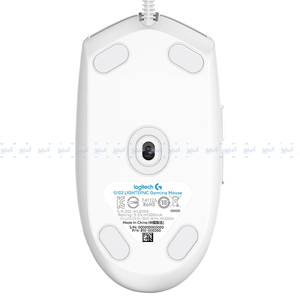 ماوس لوجيتك سلكي RGB جيمنج 8000 نقطة في البوصة G102 Lightsync