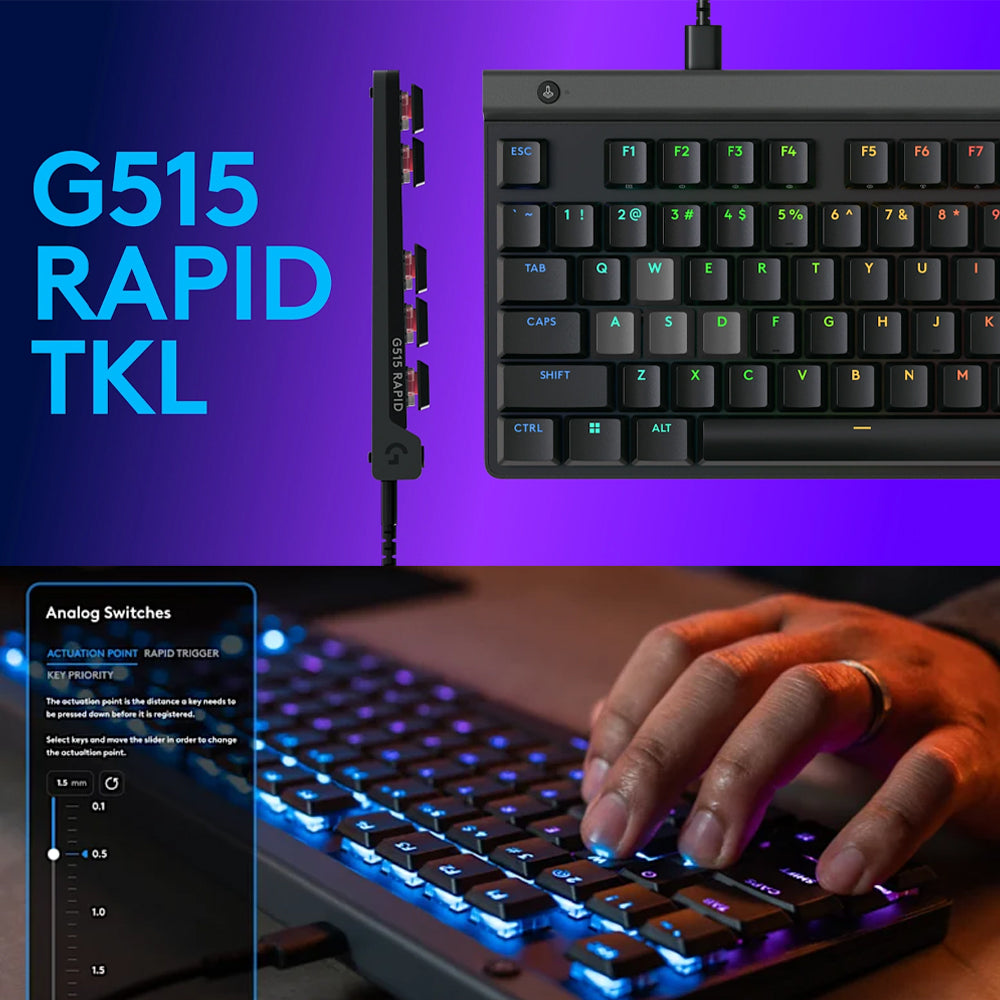 كيبورد لوجيتك سلكي RGB جيمنج إنجليزي 