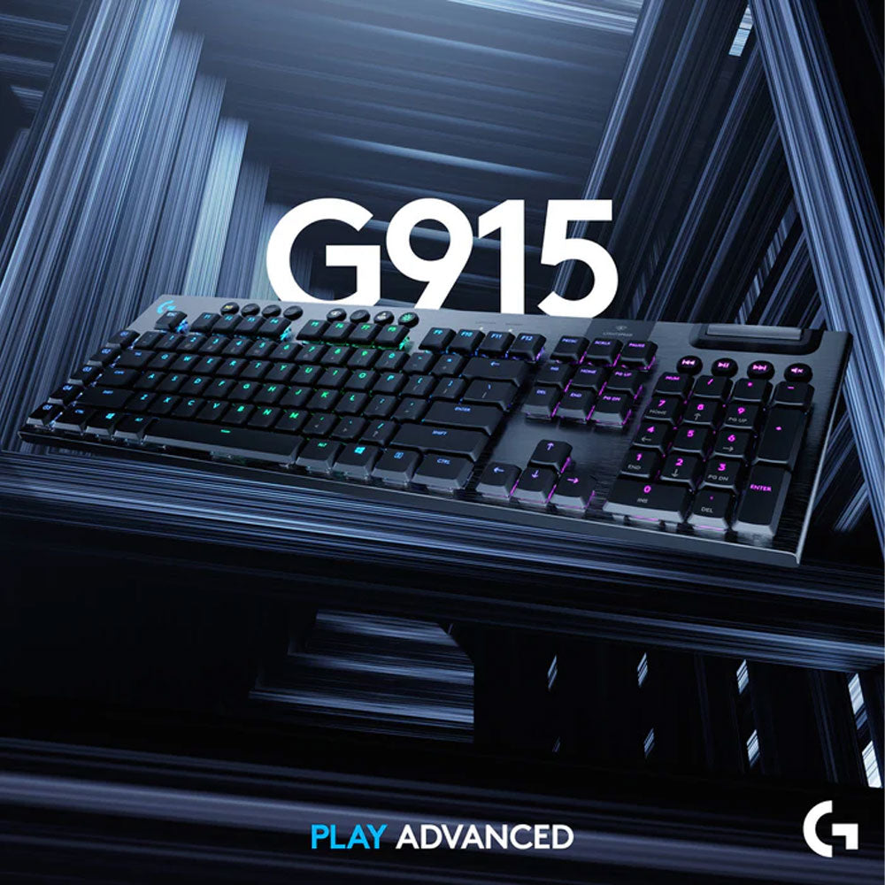 كيبورد لوجيتك لاسلكي سويتش RGB GL CLICKY جيمنج إنجليزى G915 Lightspeed