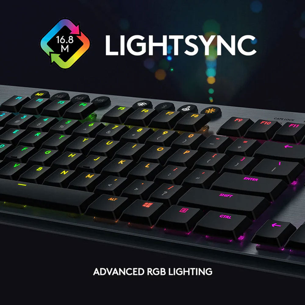 كيبورد لوجيتك لاسلكي سويتش RGB GL CLICKY جيمنج إنجليزى G915 Lightspeed