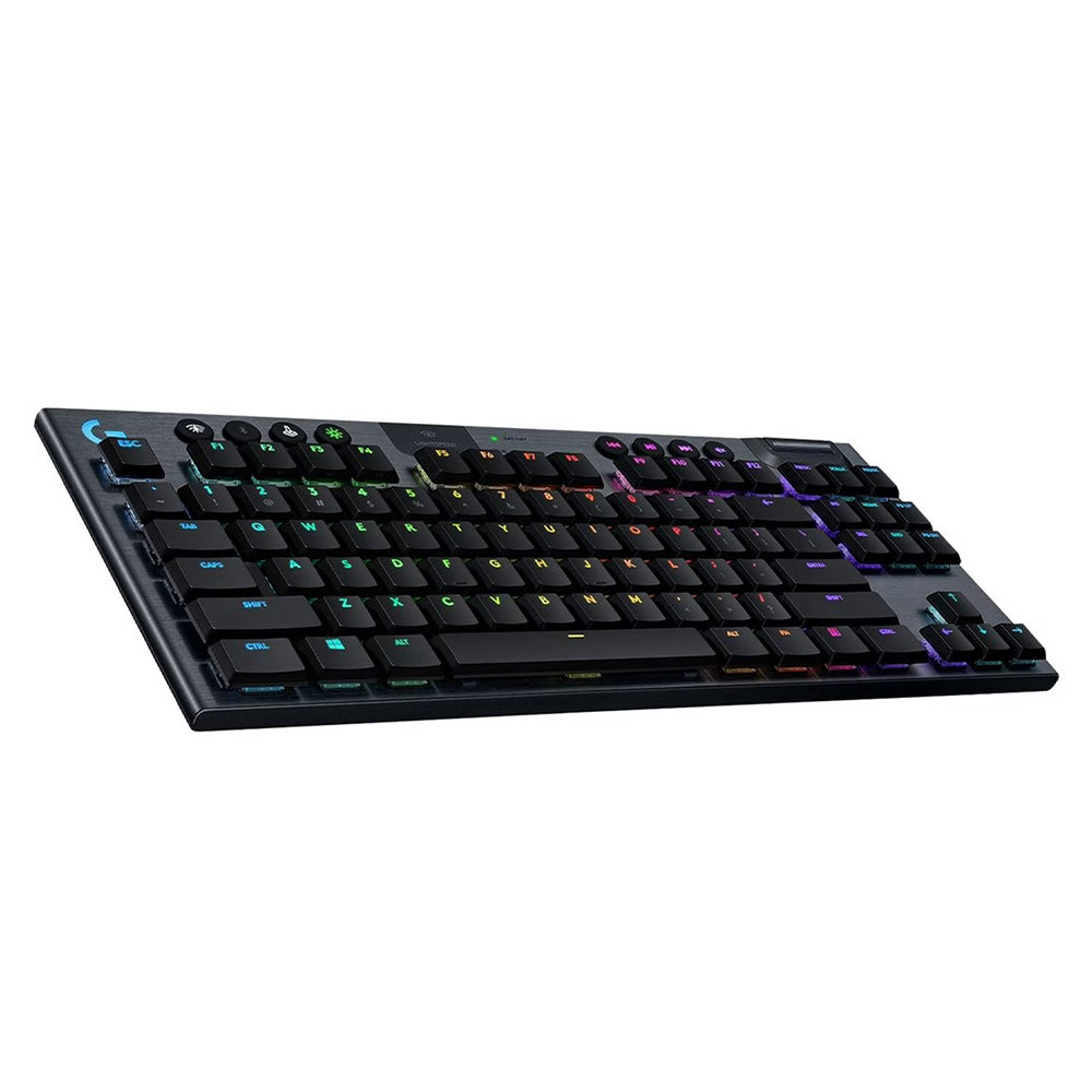 كيبورد لوجيتك سلكي و لاسلكي بلوتوث ثلاثي الوضع سويتش RGB TKL Tactile جيمنج إنجليزي  G915 X Lightspeed