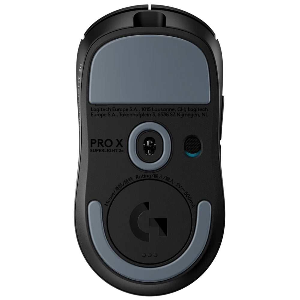 ماوس لوجيتك لاسلكي قابل للشحن جيمنج 44000 نقطة في البوصة G PRO X Superlight 2C - اسود