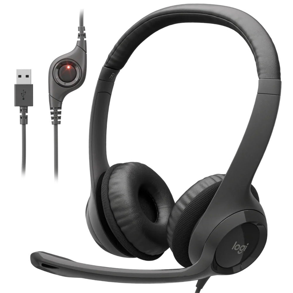 Logitech H390 USB Headset with Noise-Cancelling Mic