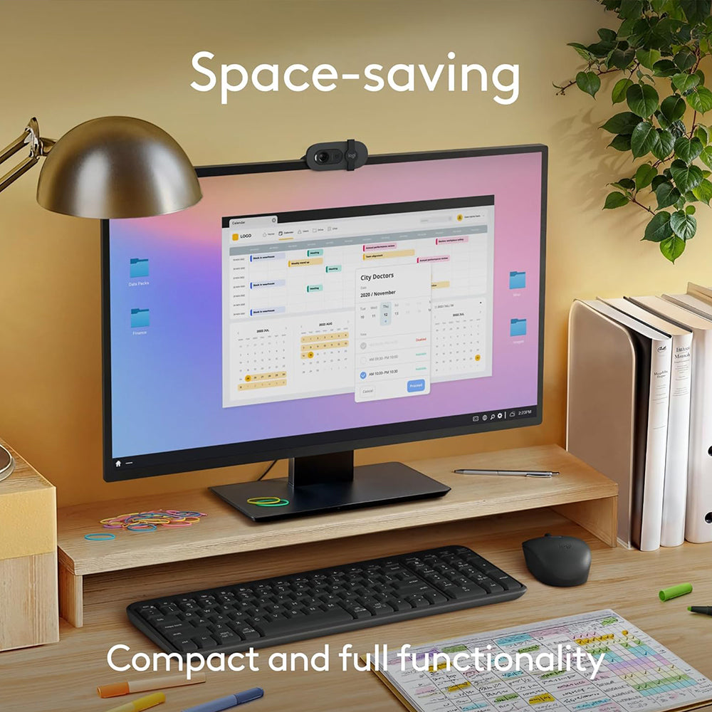 كيبورد لوجيتك بلوتوث إنجليزي وعربي K250 Compact