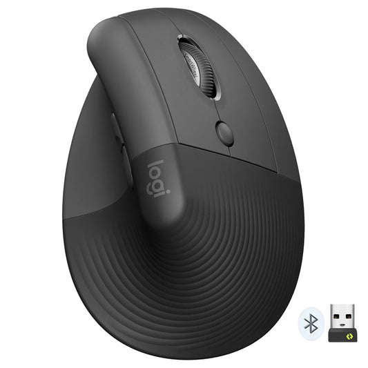 ماوس لوجيتك لاسلكي بلوتوث ثنائي الوضع  4000 نقطة في البوصة Lift Vertical Ergonomic