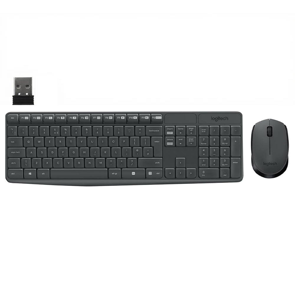 Logitech MK235 Wireless Keyboard + Mouse Combo English & Arabic