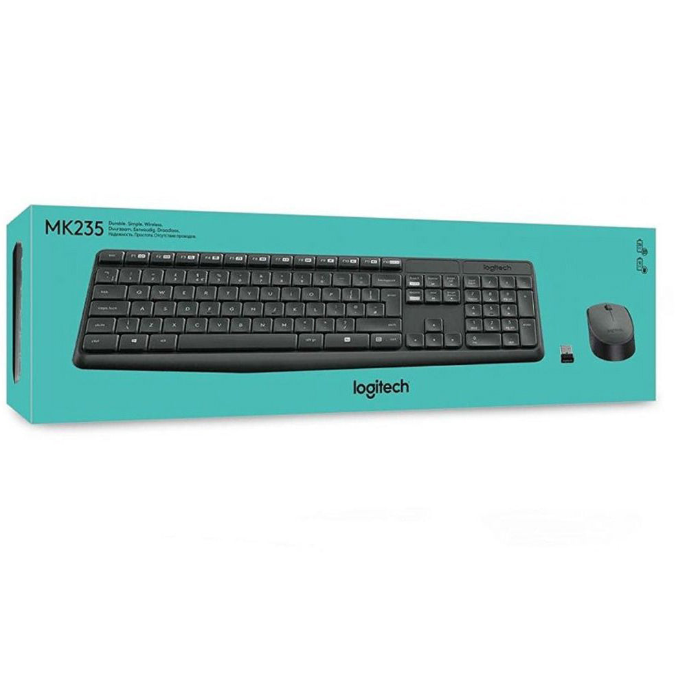 Logitech MK235 Wireless Keyboard + Mouse Combo English & Arabic