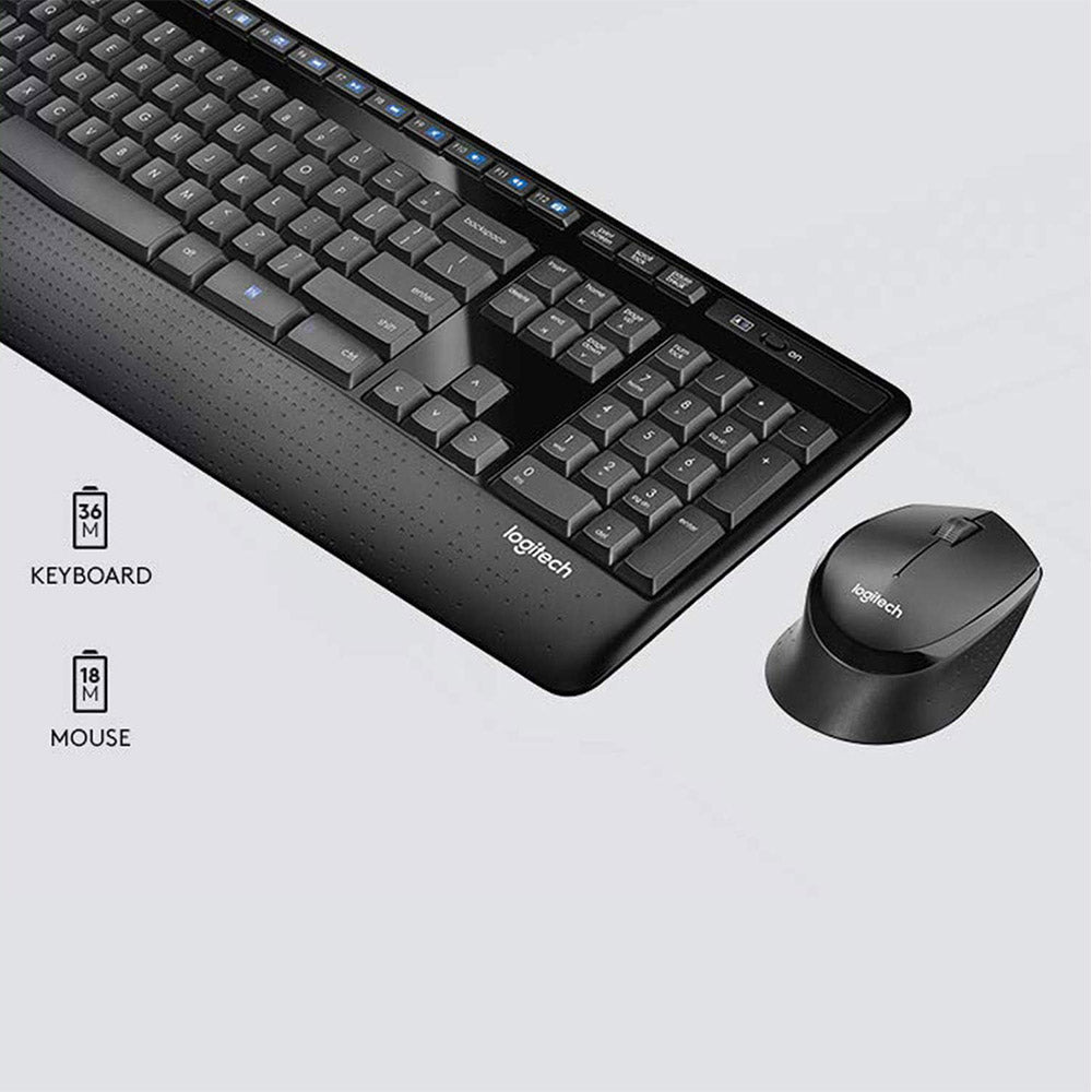 Logitech MK345 Comfort Wireless Keyboard + Mouse English & Arabic