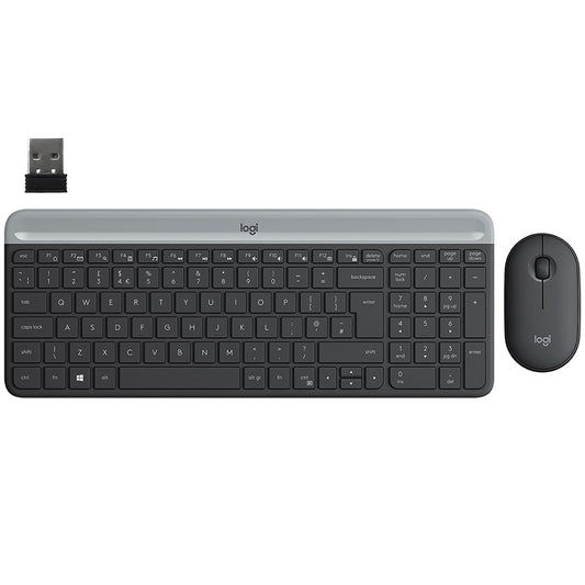 Logitech MK470 Slim Wireless Keyboard + Mouse Combo English & Arabic