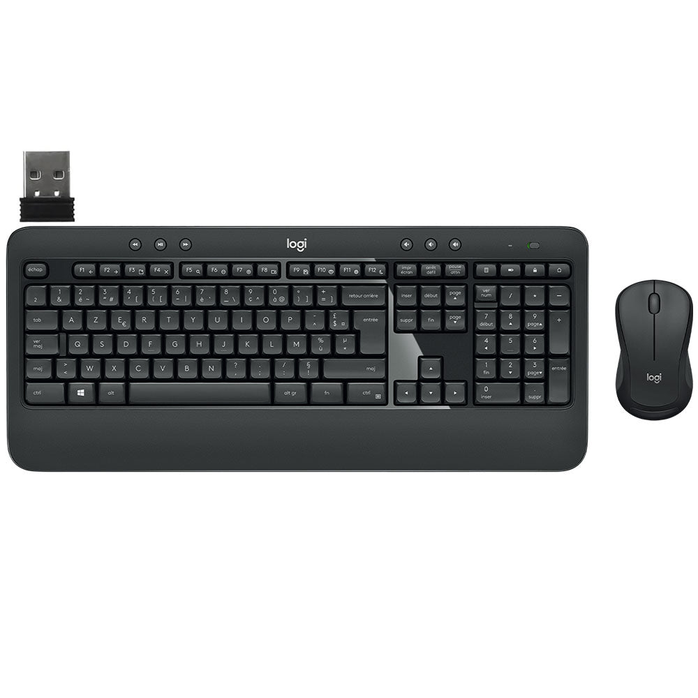 Logitech MK540 Advanced Wireless Keyboard + Mouse Combo English & Arabic - Black