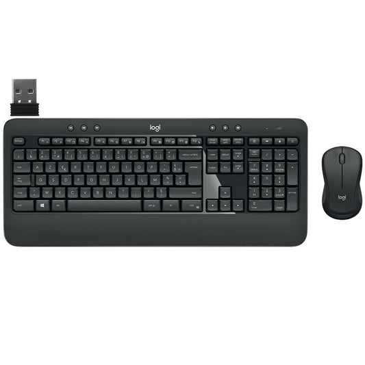 Logitech MK540 Advanced Wireless Keyboard + Mouse Combo English & Arabic - Black