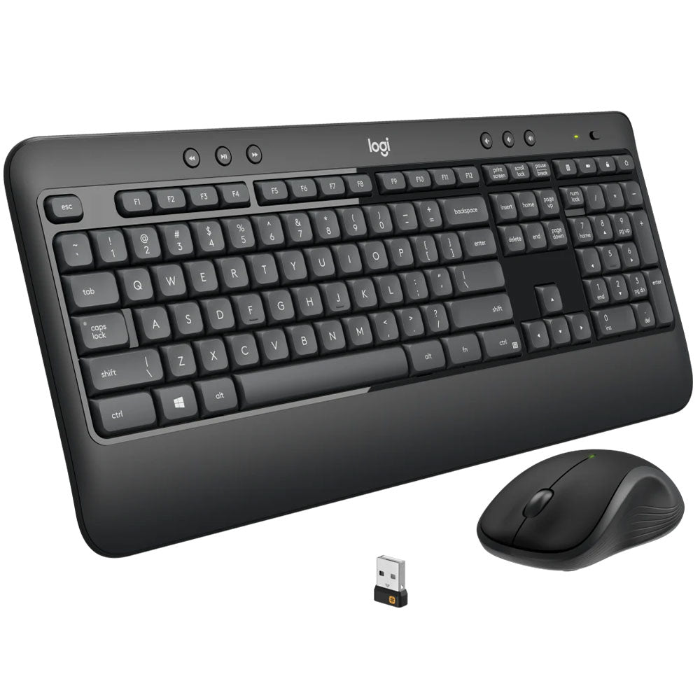 Logitech MK540 Advanced Wireless Keyboard + Mouse Combo English & Arabic - Black