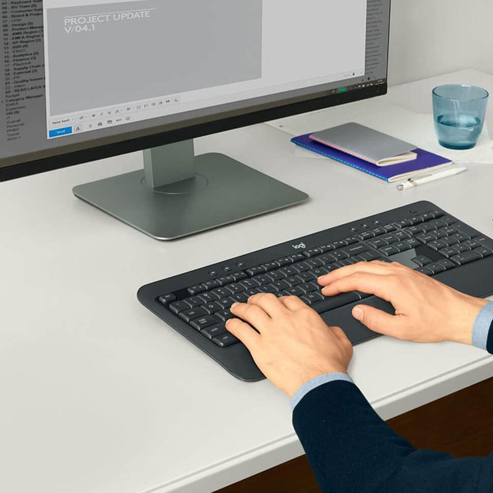 كيبورد + ماوس لوجيتك لاسلكي كومبو إنجليزي وعربي MK540 Advanced 