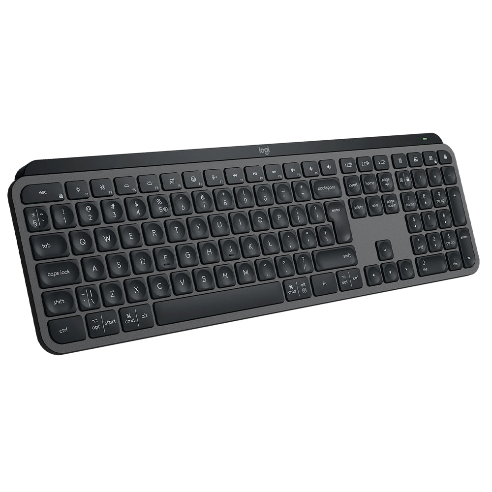 كيبورد + ماوس + مسند لليد لوجيتك لاسلكي بلوتوث ثنائي الوضع كومبو إنجليزي وعربي MX Keys S - جرافيت