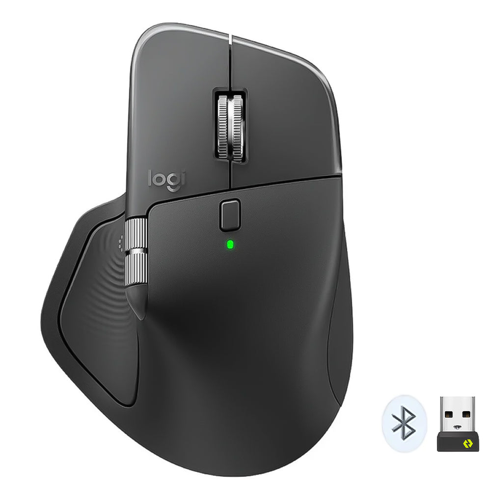 Logitech Mx Master 4 Dual Mode Bluetooth Wireless Mouse 8000Dpi - Black