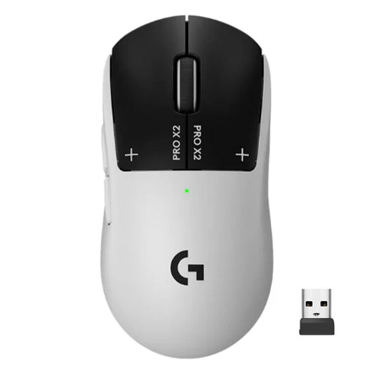Logitech PRO X2 Superstrike Lightspeed Dual Mode Wireless & Wired Gaming Mouse 44000Dpi - White