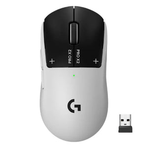 Logitech PRO X2 Superstrike Lightspeed Dual Mode Wireless & Wired Gaming Mouse 44000Dpi - White