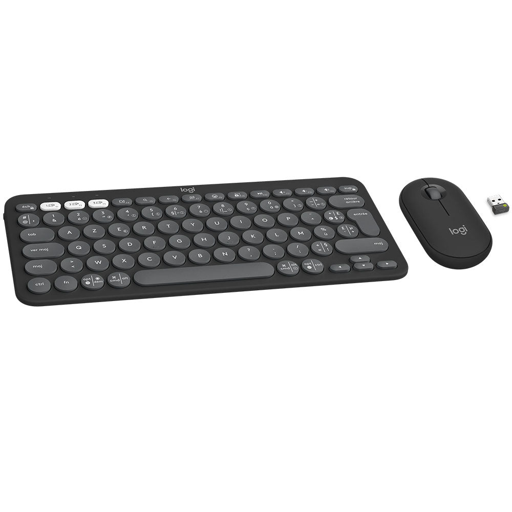 Logitech Pebble 2 Combo Dual Mode Bluetooth Wireless Keyboard + Mouse English & Arabic