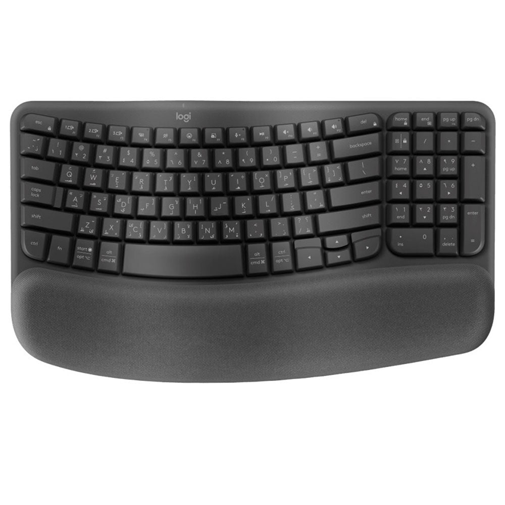 Logitech Wave Ergonomic Bluetooth Keyboard English & Arabic