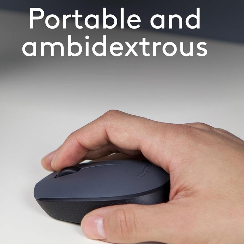 ماوس لوجيتك لاسلكي 1000 نقطة في البوصة M170 - رمادي