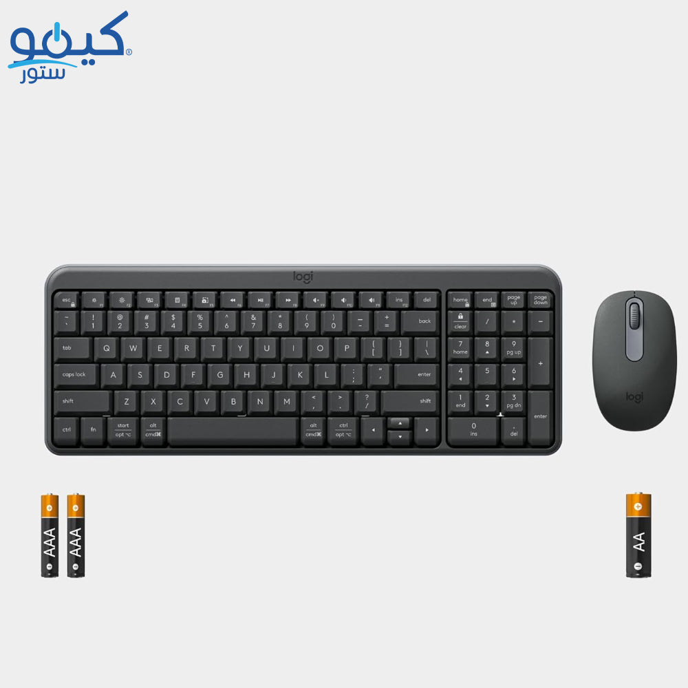 Logitech MK250 Combo Bluetooth Mouse English & Arabic - Graphite