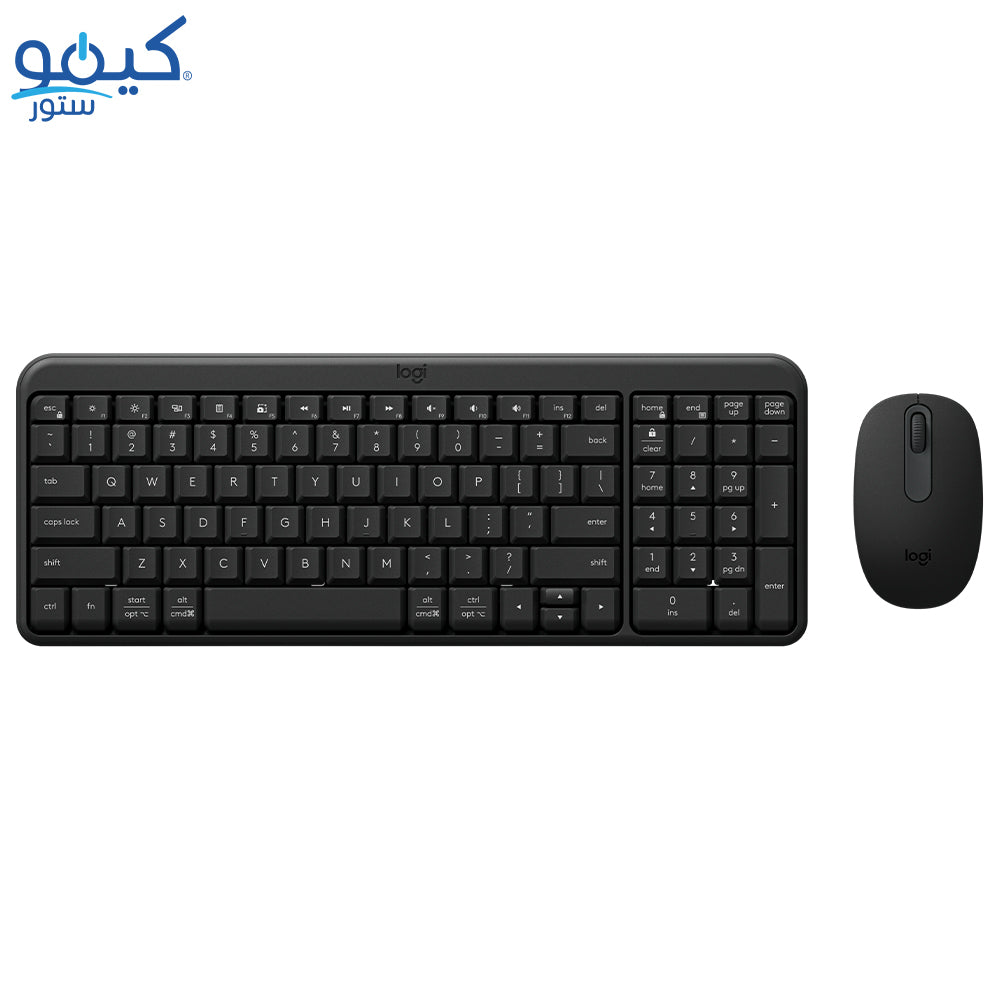 Logitech MK250 Combo Bluetooth Wireless Keyboard + Mouse English & Arabic - Graphite
