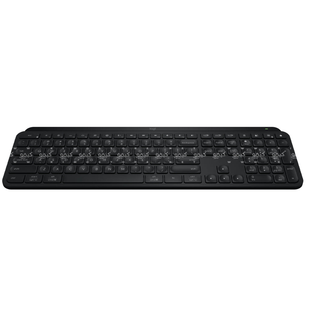 Logitech MX Keys S Bluetooth Wireless Keyboard + Mouse + Palm Rest Combo English & Arabic - Black