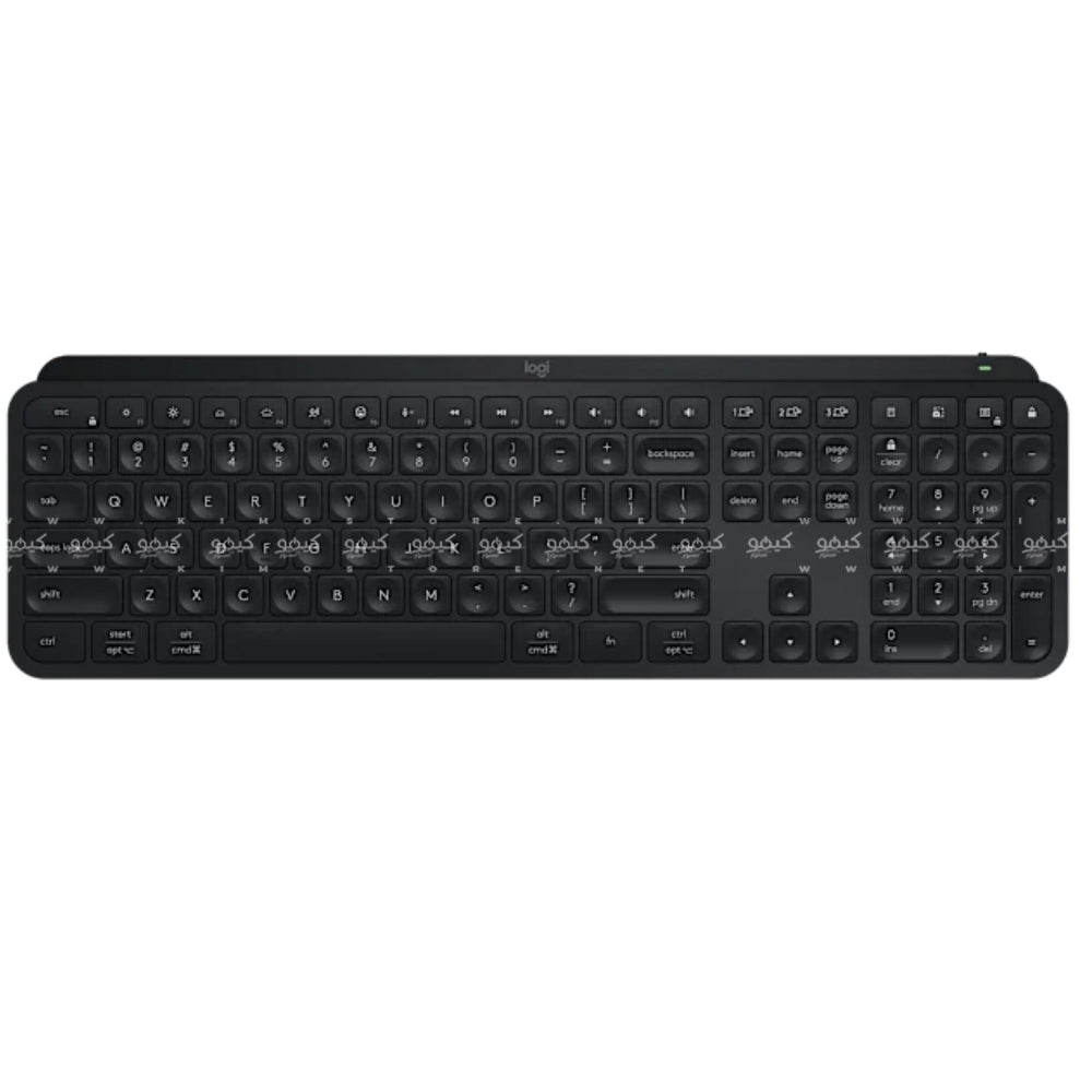 Logitech MX Keys S Bluetooth Wireless Keyboard + Mouse + Palm Rest Combo English & Arabic - Black