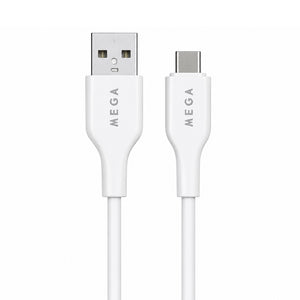 MEGA USB To Type-C Cable 3.5A Fast Charging 1m - White