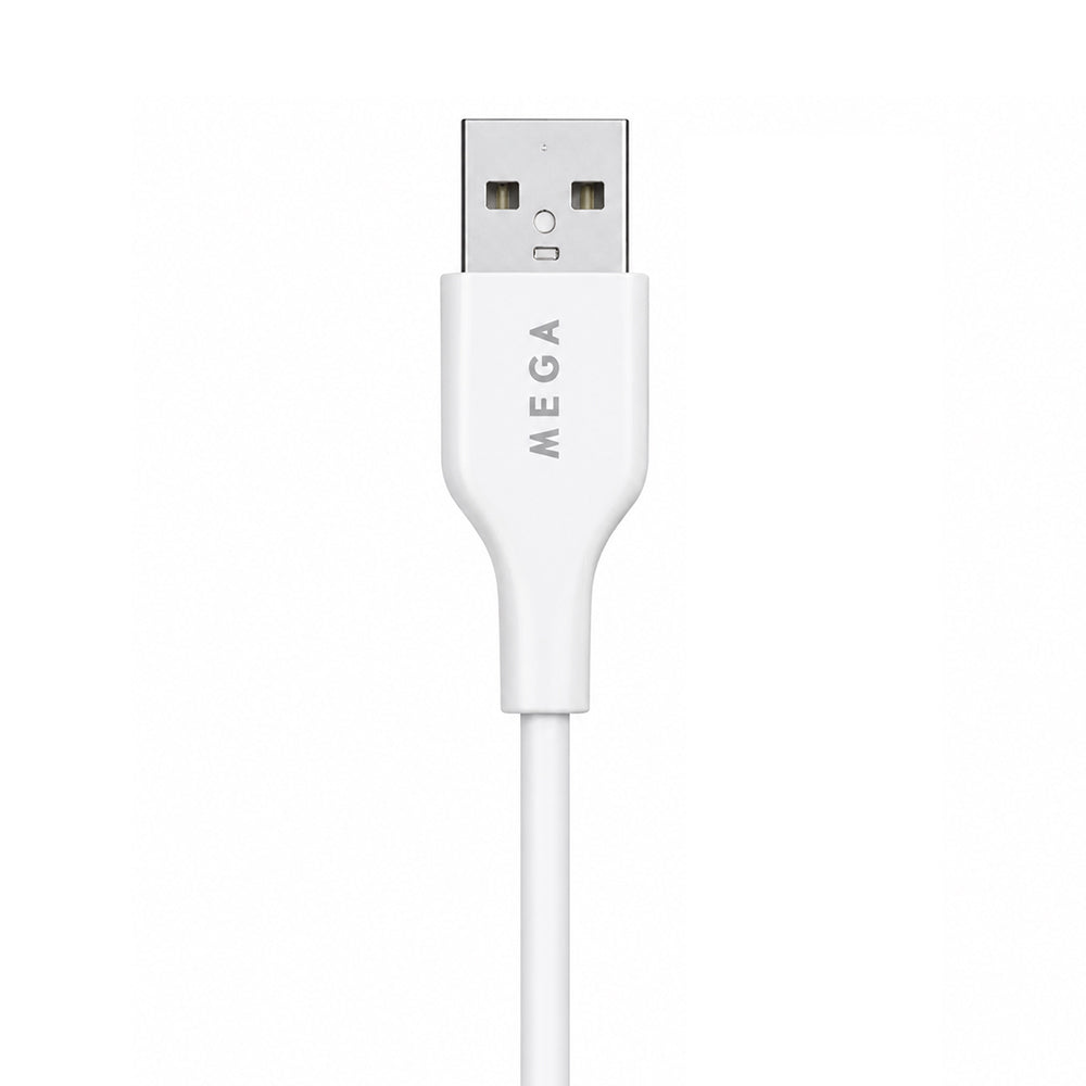 MEGA USB To Type-C Cable 3.5A Fast Charging 1m - White