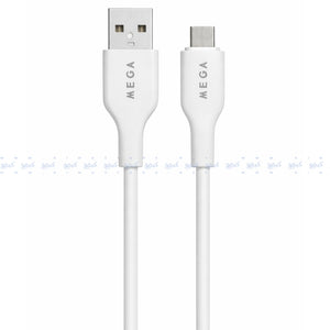MEGA USB To Type-C Cable 3.5A Fast Charging 1m - White