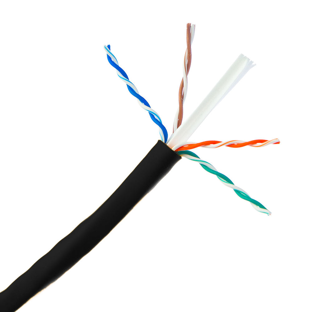 كابل نت وورك إم جي كي 305 متر Cat6 UTP ( خارجي) - اسود