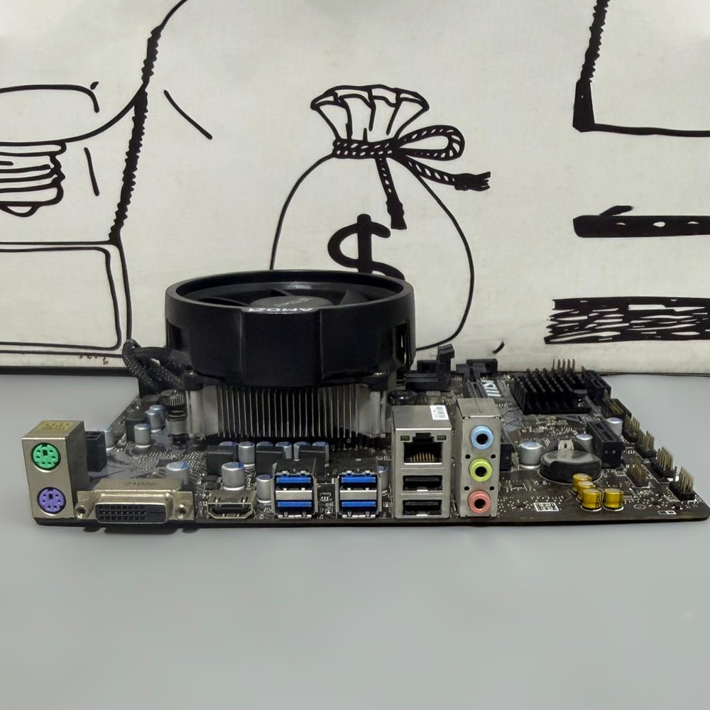 MSI A320M-A Pro Motherboard AM4 + AMD Ryzen 5 3600 Processor (Original Used)