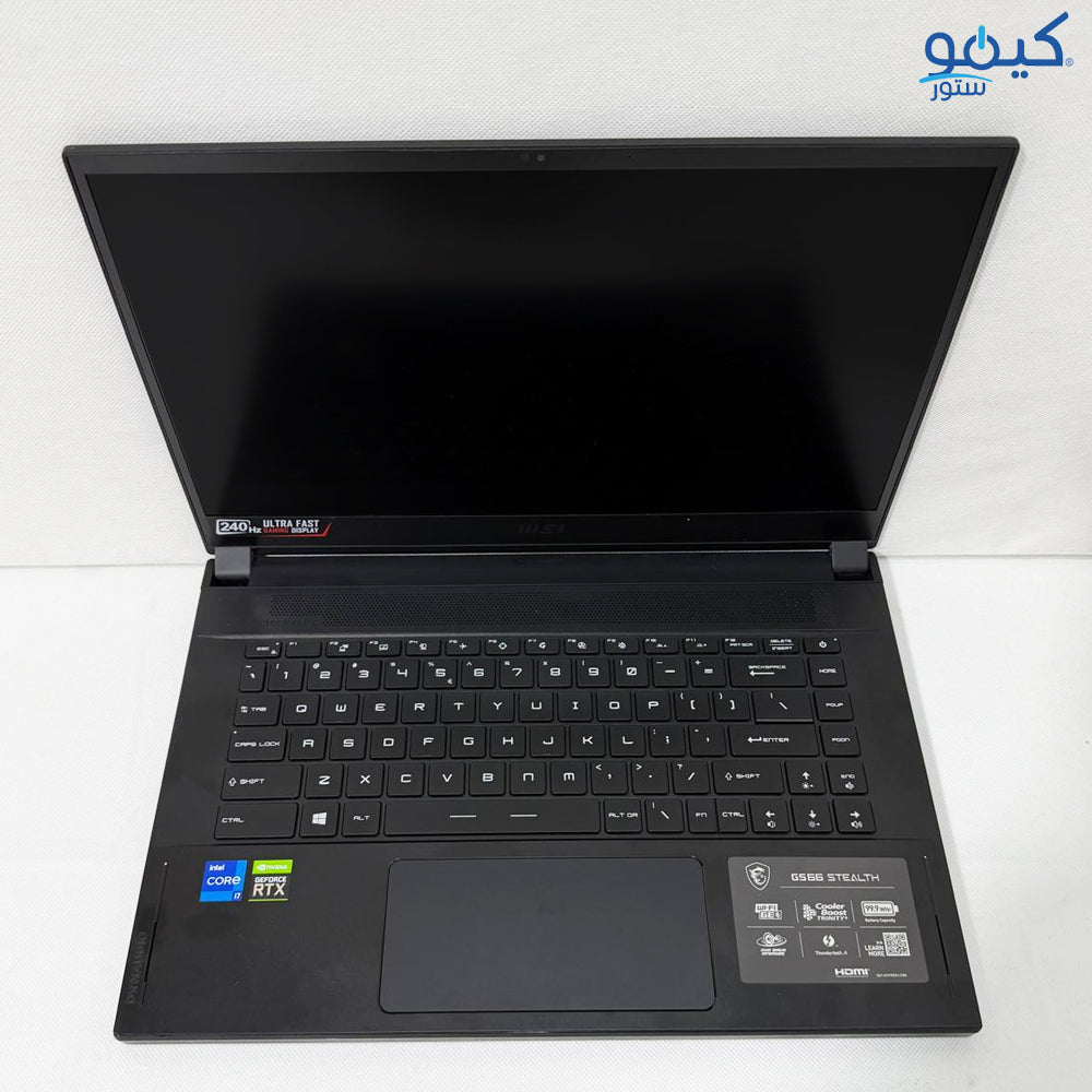 MSI GS66 Stealth Thin 11UG Laptop (Intel Core i7-11800H - 16GB DDR4 - M.2 NVME 512GB - Nvidia GeForce RTX 3070 8GB - 15.6 Inch FHD 240Hz - Cam ) Original Used