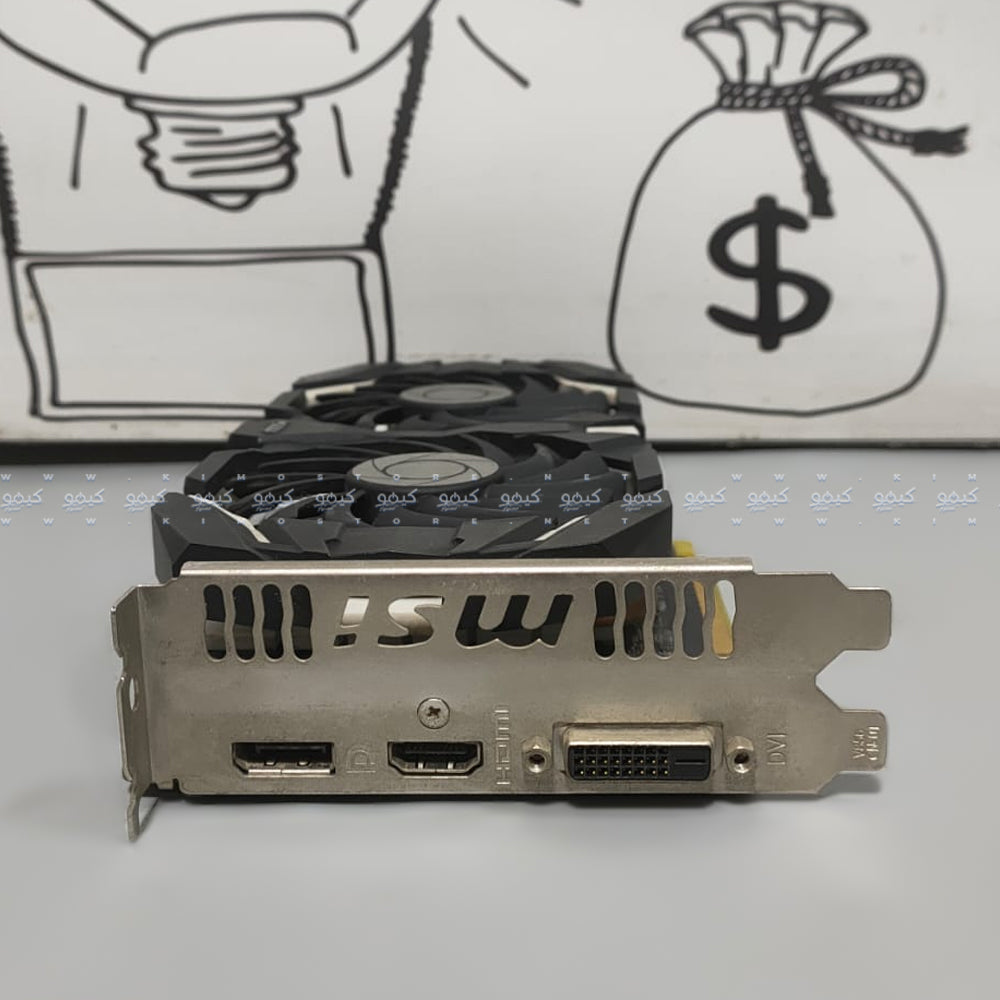 كارت شاشة إم إس أى جيفورس 3 جيجابايت GTX 1060 3GT OCV2 GDDR5 (استعمال) بالبوكس