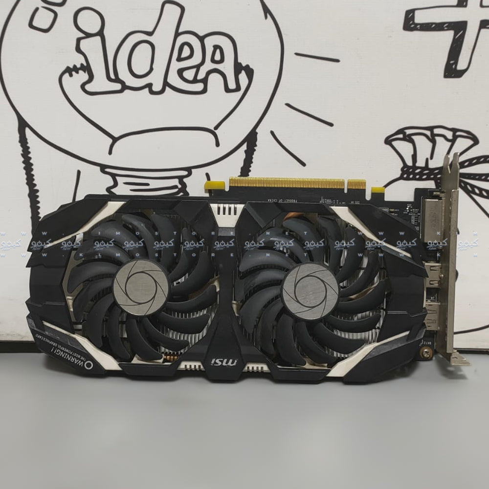 كارت شاشة إم إس أى جيفورس 3 جيجابايت GTX 1060 3GT OCV2 GDDR5 (استعمال) بالبوكس