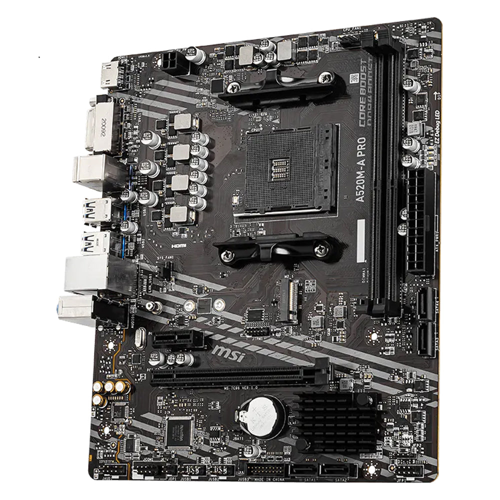 مازر بورد ام اس اى  A520M-A PRO DDR4 سوكيت معالج AM4