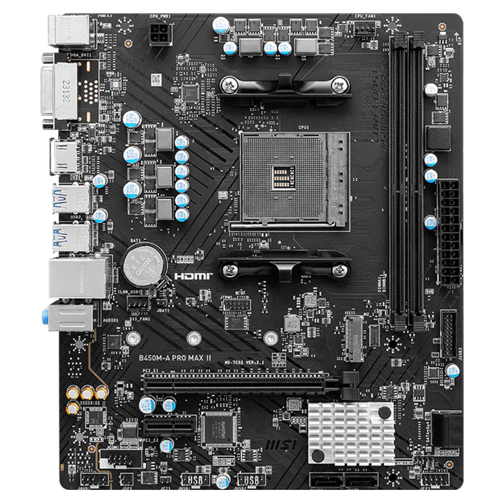 مازر بورد ام اس اى B450M-A PRO MAX II DDR4 سوكيت معالج AM4