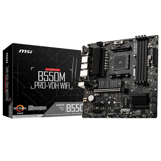 مازر بورد ام اس اى B550M PRO-VDH WIFI DDR4 سوكيت معالج AM4
