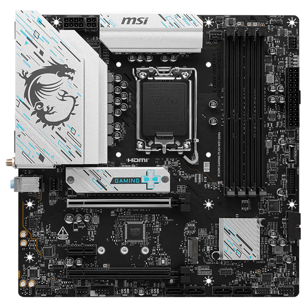 MSI B760M GAMING PLUS WIFI DDR4 Motherboard LGA 1700