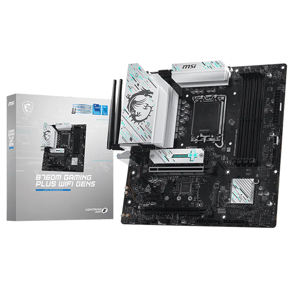 مازر بورد ام اس اي B760M GAMING PLUS WIFI GEN5 DDR5 سوكيت معالج LGA 1700