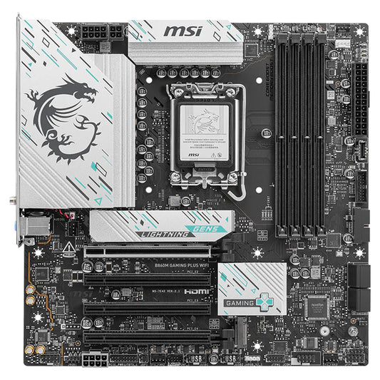 مازر بورد ام اس اى B860M GAMING PLUS WIFI DDR5 سوكيت معالج LGA 1851