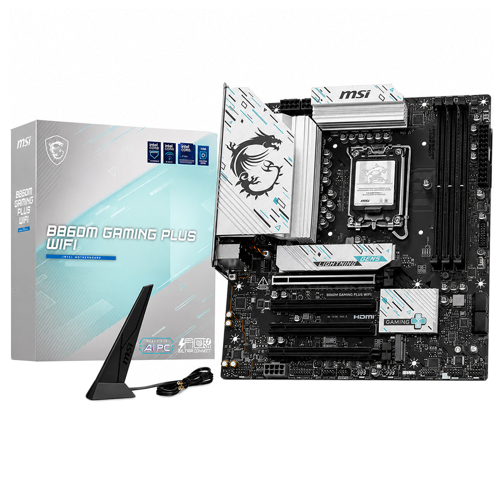 MSI B860M GAMING PLUS WIFI DDR5 Motherboard LGA 1851