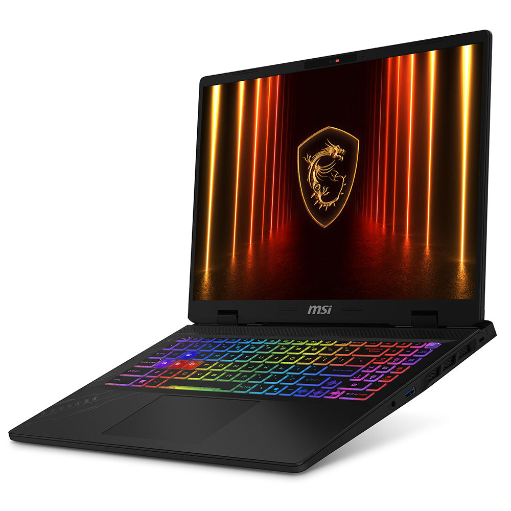 لاب توب ام اس اى Crosshair 16 HX AI D2XWGKG-207EG (انتل كور Ultra 9 255HX - رام 16 جيجابايت - هارد 1 تيرابايت M.2 NVMe - نفيديا 8 جيجابايت RTX 5070 - شاشة 16 بوصة 240 هرتز QHD+ IPS - ويندوز 11) - رمادي