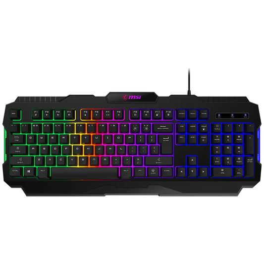 MSI Forge GK100 Wired RGB Gaming Keyboard English - Black