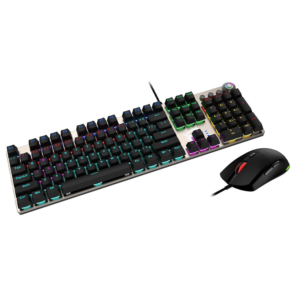 Red Switch Wired RGB Gaming Keyboard + Mouse Combo English