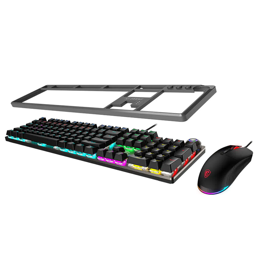 MSI Forge GK310 Red Switch Wired RGB Gaming Keyboard + Mouse Combo English